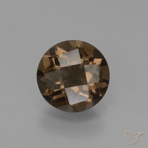 1.43ct Naturale Pan di zenzero marrone Quarzo fumé, Rotondo, VS-SI