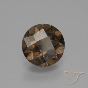 Quarzo fumé Pan di zenzero marrone naturale da 1.43 ct, Rotondo, VS-SI