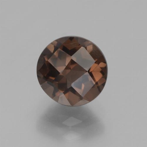 Quarzo fumé naturale marrone da 1,57 ct, taglio rotondo, VVS-VS