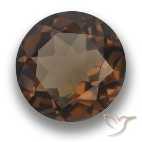 Quarzo fumé Marrone scuro naturale da 9.60 ct, Rotondo, VVS