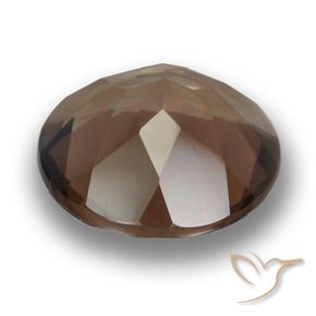 Quarzo fumé Marrone scuro naturale da 9.60 ct, Rotondo, VVS
