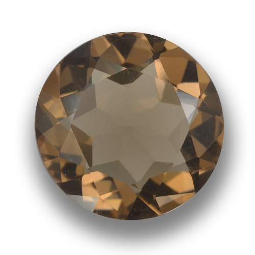 Quarzo fumé naturale marrone da 5,03 ct, taglio rotondo, VVS-VS