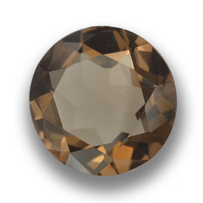 Quarzo fumé naturale marrone da 5,03 ct, taglio rotondo, VVS-VS