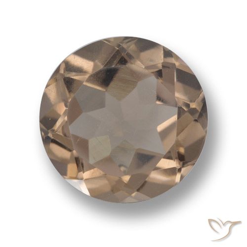 4.17ct Naturale Marrone chiaro Quarzo fumé, Rotondo, VS