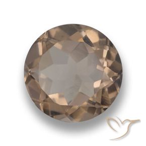Quarzo fumé Marrone chiaro naturale da 4.17 ct, Rotondo, VS