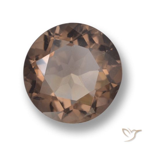 5.18ct Naturale Hickory Brown Quarzo fumé, Rotondo, VVS-VS
