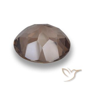 Quarzo fumé Hickory Brown naturale da 5.18 ct, Rotondo, VVS-VS