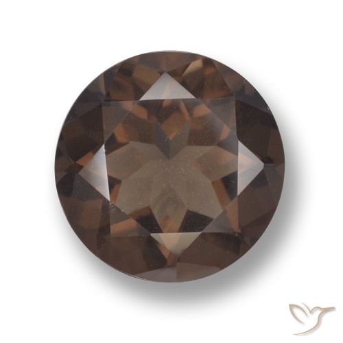 4.78ct Naturale Marrone cioccolato Quarzo fumé, Rotondo, VVS-VS