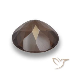 Quarzo fumé Marrone cioccolato naturale da 4.78 ct, Rotondo, VVS-VS