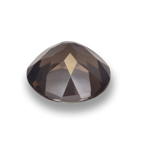 Quarzo fumé Hickory Brown naturale da 3.98 ct, Taglio rotondo, VVS
