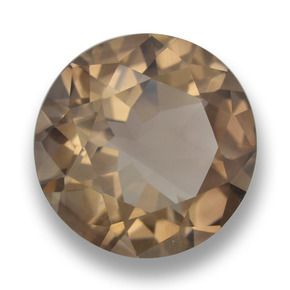 Quarzo fumé naturale marrone da 9,38 ct, taglio rotondo, VVS