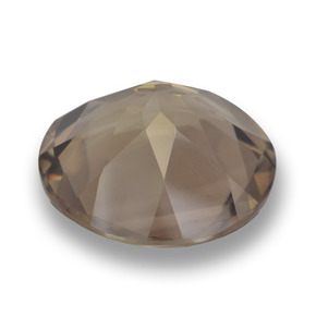Quarzo fumé naturale marrone da 9,38 ct, taglio rotondo, VVS