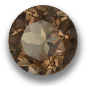 Quarzo fumé naturale marrone da 14,03 ct, taglio rotondo, VVS-VS