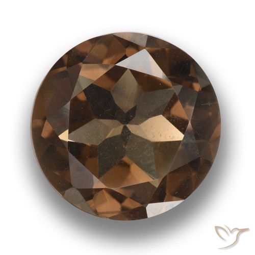 9.60ct Naturale Hickory Brown Quarzo fumé, Rotondo, VVS