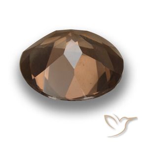 Quarzo fumé Hickory Brown naturale da 9.60 ct, Rotondo, VVS
