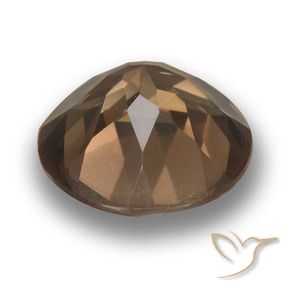Quarzo fumé Hickory Brown naturale da 5.04 ct, Rotondo, VS