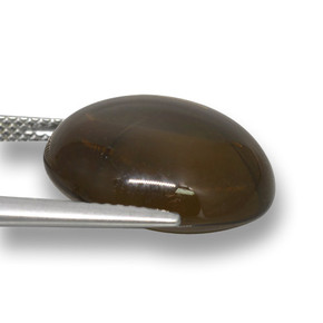 Quarzo fumé ombra marrone naturale da 15.68 ct, Taglio rotondo, Trasparente