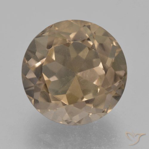 4.42ct Naturale Marrone caldo Quarzo fumé, Rotondo, VVS-VS