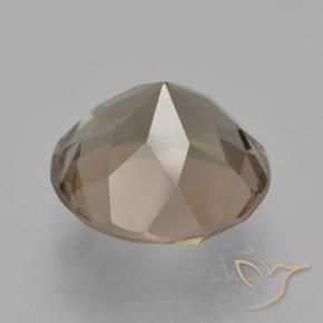 Quarzo fumé Marrone caldo naturale da 4.42 ct, Rotondo, VVS-VS