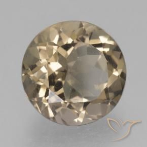 Quarzo fumé Marrone medio-chiaro naturale da 4.17 ct, Rotondo, VS