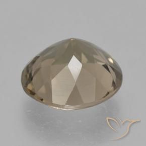 Quarzo fumé Marrone medio-chiaro naturale da 4.17 ct, Rotondo, VS