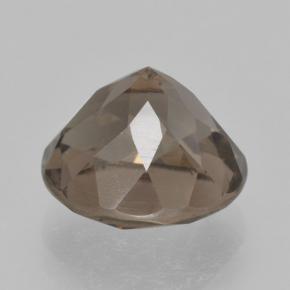Quarzo fumé Marrone medio naturale da 5.06 ct, Taglio rotondo, VVS-VS