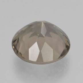 Quarzo fumé Marrone medio naturale da 4.44 ct, Taglio rotondo, VVS-VS