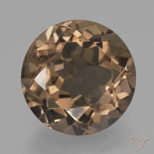 12.65ct Naturale Marrone medio Quarzo fumè, Rotondo, VS