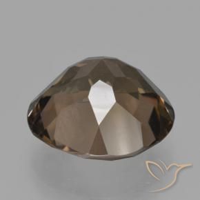 Quarzo fumé Marrone medio naturale da 12.65 ct, Rotondo, VS