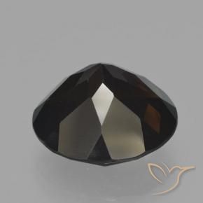 Quarzo fumé Marrone scuro naturale da 11.92 ct, Rotondo, VVS