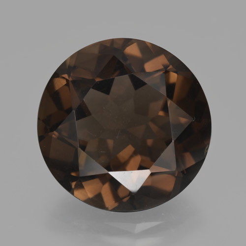 Quarzo fumé naturale marrone da 10,02 ct, taglio rotondo, VVS-VS