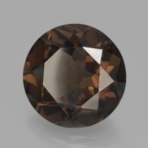 Quarzo fumé naturale marrone da 10,02 ct, taglio rotondo, VVS-VS