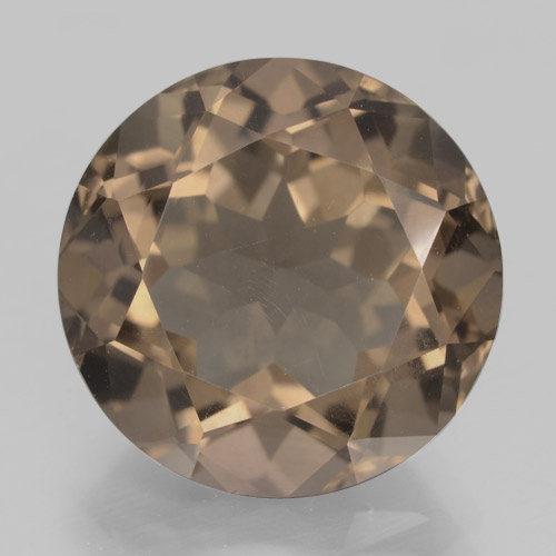 Quarzo fumé naturale marrone da 10,47 ct, taglio rotondo, VS