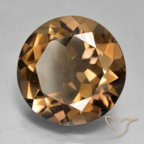 Quarzo fumé Marrone medio naturale da 8.71 ct, Rotondo, VVS-VS