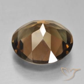 Quarzo fumé Marrone medio naturale da 8.71 ct, Rotondo, VVS-VS
