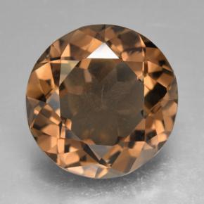 Quarzo fumé naturale marrone da 9,03 ct, taglio rotondo, VVS-VS