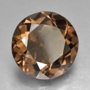 Quarzo fumé naturale marrone da 9,03 ct, taglio rotondo, VVS-VS