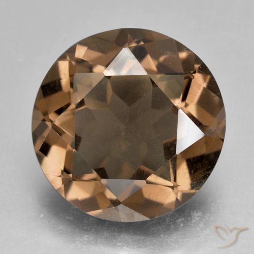 Quarzo fumè Marrone caldo naturale da 8.88 ct, Rotondo, VS