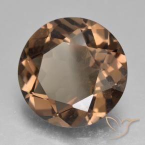 Quarzo fumè Marrone caldo naturale da 8.88 ct, Rotondo, VS