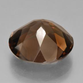 Quarzo fumé Marrone medio naturale da 10.61 ct, Taglio rotondo, VVS-VS