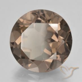 Quarzo fumé Marrone caldo naturale da 10.61 ct, Rotondo, VS