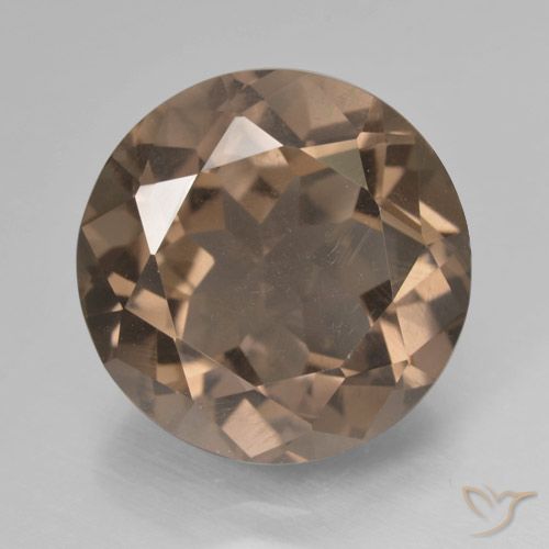 9.72ct Naturale Marrone medio Quarzo fumé, Rotondo, VS