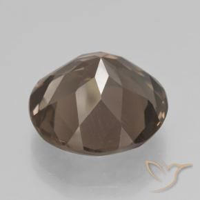 Quarzo fumé Marrone medio naturale da 9.72 ct, Rotondo, VS
