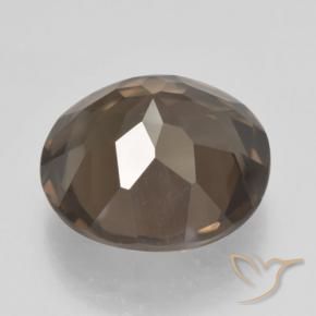 Quarzo fumé Marrone medio-scuro naturale da 11.46 ct, Rotondo, VS