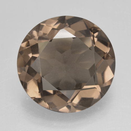 Quarzo fumé naturale marrone da 8,68 ct, taglio rotondo, VVS-VS