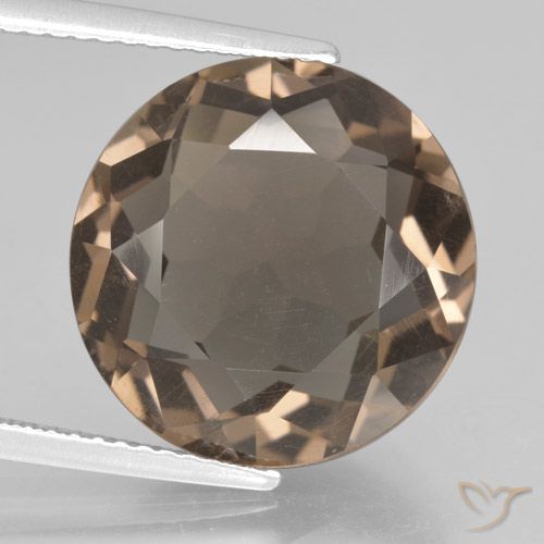 9.06ct Naturale Marrone caldo Quarzo fumé, Rotondo, VS