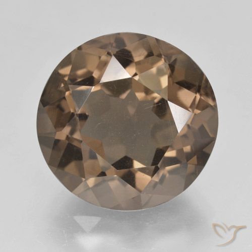 9.80ct Naturale Marrone medio Quarzo fumé, Rotondo, VS