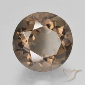 Quarzo fumé Marrone medio naturale da 9.80 ct, Rotondo, VS