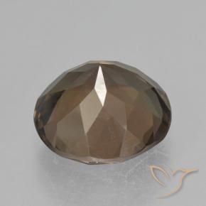 Quarzo fumé Pan di zenzero marrone naturale da 4.01 ct, Rotondo, VVS-VS