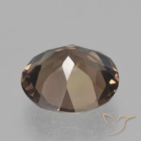 Quarzo fumé Marrone medio-scuro naturale da 4.67 ct, Rotondo, VVS-VS